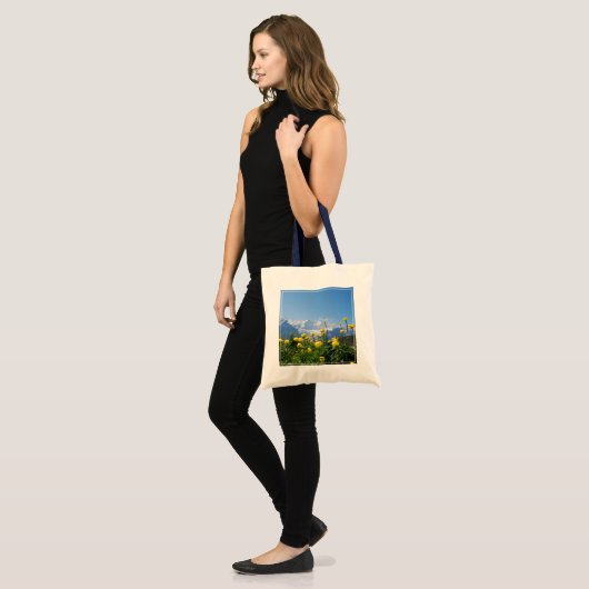 Bloemen | Eiger Monch Swiss Alps Tote Bag (Voorkant (model))