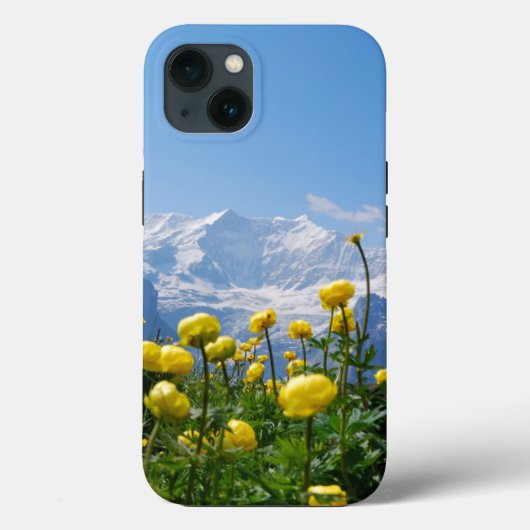 Bloemen | Eiger Monch Zwitserse Alpen Case-Mate iPhone Case (Achterkant)