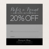  bloemen elegant gevouwen verwijzing visitekaartje (Binnenkant ongevouwen)