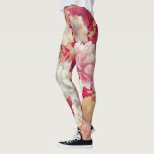 Bloemen elegant rood leggings (Links)
