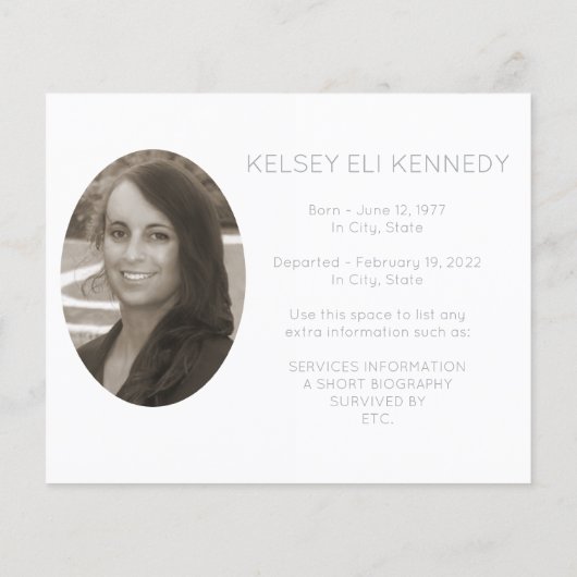  bloemen elegante begrafenis (Achterkant)