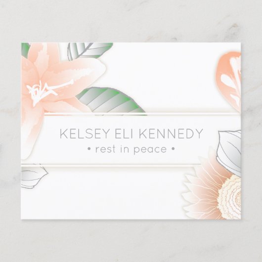  bloemen elegante begrafenis (Voorkant)