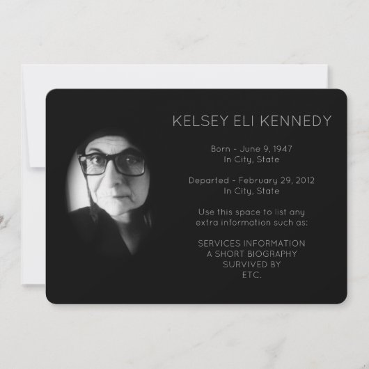  bloemen elegante begrafenis (Voorkant)