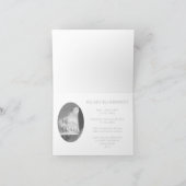  bloemen elegante begrafenis kaart (Binnen)