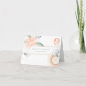  bloemen elegante begrafenis kaart (Voorkant)