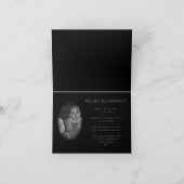  bloemen elegante begrafenis kaart (Binnen)