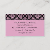 Bloemen Elegante Professionele Modieuze Elegant Visitekaartje (Achterkant)