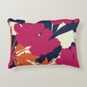 Bloemen elegantie: abstract patroon accent kussen