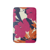 Bloemen elegantie: abstract patroon badmat (Voorkant Verticaal)