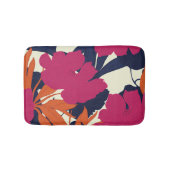 Bloemen elegantie: abstract patroon badmat (Voorkant)