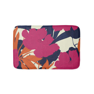 Bloemen elegantie: abstract patroon badmat