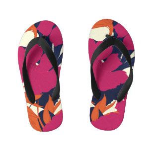Bloemen elegantie: abstract patroon kinder teenslippers