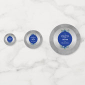 Bloemen Elegantie & Metallic Zilveren Bloesems Confetti (Voorkanten)