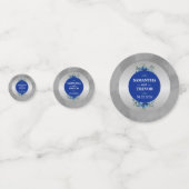 Bloemen Elegantie & Metallic Zilveren Bloesems Confetti (Achterkanten)