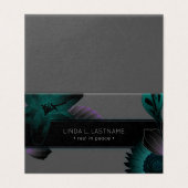 bloemen elegantie rust in rust gevouwen kaart (Buitenkant ongevouwen)