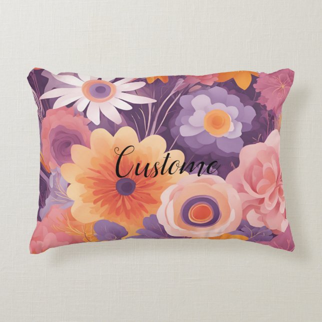 Bloemen elegantie voor uw kussen (Voorkant)