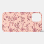 Bloemen  elementen, naadloze achtergrond. Case-Mate iPhone case (Achterkant (horizontaal))