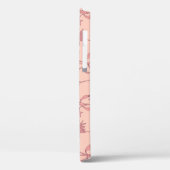 Bloemen  elementen, naadloze achtergrond. Case-Mate iPhone case (Achterkant / Links)