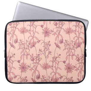 Bloemen  elementen, naadloze achtergrond. laptop sleeve