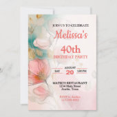 Bloemen Elke Leeftijd Verjaardagsfeest Kaart (Voorkant)