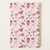 Bloemen en Aardbei Coquette Planner (Achterkant)
