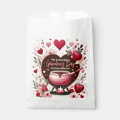 Bloemen en aardbeien Galentine's Fondue Party Bedankzakje (Voorkant)