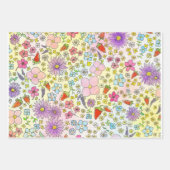 Bloemen en aardbeien Verpakkingspapier Inpakpapier Vel (Voorkant 2)