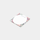 Bloemen en Abstracte cirkel Post-it® Notes (Schuin)