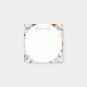 Bloemen en Abstracte cirkel Post-it® Notes (Voorkant)