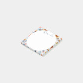 Bloemen en Abstracte cirkel Post-it® Notes (Schuin)