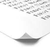 Bloemen en Baby shower van botervliegen Poster (Hoek)