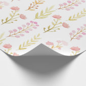  bloemen en Baby shower van leder Cadeaupapier (Hoek)