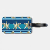 Bloemen en Bagagelabel met strips (Achterkant horizontaal)