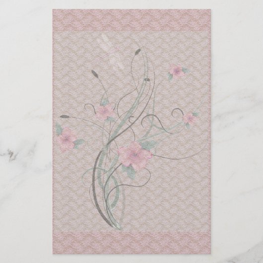 Bloemen en bakkerij briefpapier (Voorkant)