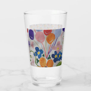 Bloemen en ballonnen Glazen Tumbler