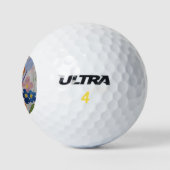 Bloemen en ballonnen golfballen (Logo)