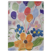 Bloemen en ballonnen klembord (Achterkant)