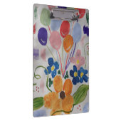 Bloemen en ballonnen klembord (Rechts)