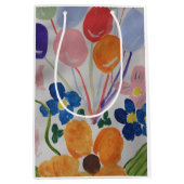 Bloemen en ballonnen medium cadeauzakje (Voorkant)