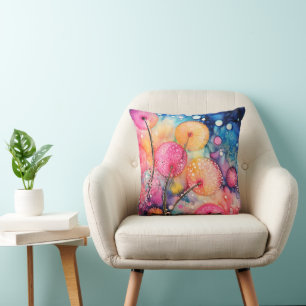 Bloemen en Bellen Kussen
