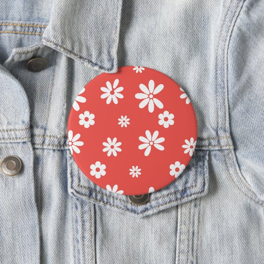 Bloemen en benzine 1 ronde button 4,0 cm (In situ)