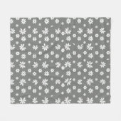 Bloemen en benzine 2 fleece deken (Voorkant (Horizontaal))