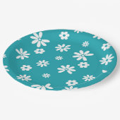 Bloemen en benzine 5 papieren bordje (Gekanteld)