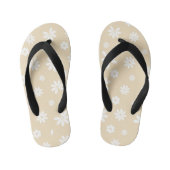 Bloemen en benzine 7 kinder teenslippers (Voetbed)
