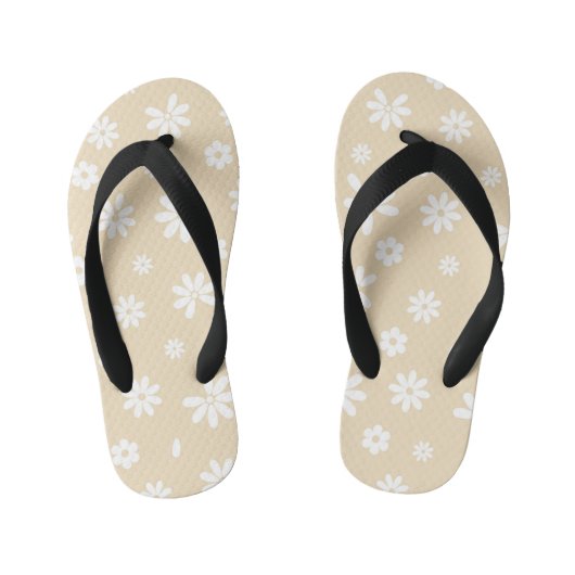 Bloemen en benzine 7 kinder teenslippers (Voetbed)