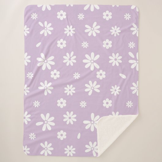 Bloemen en benzine 9 sherpa deken (Voorkant)