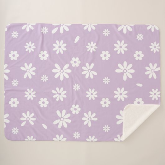 Bloemen en benzine 9 sherpa deken (Voorkant (horizontaal))