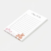 Bloemen en Beren om opmerkingen te maken Post-it® Notes (Schuin)