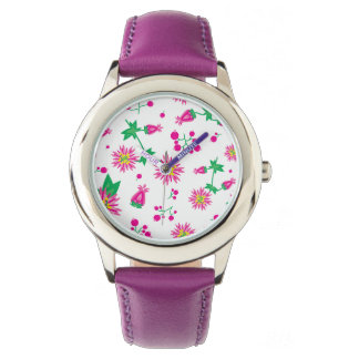 Bloemen en bessen horloge