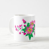 Bloemen en bessen koffiemok (Voorkant links)